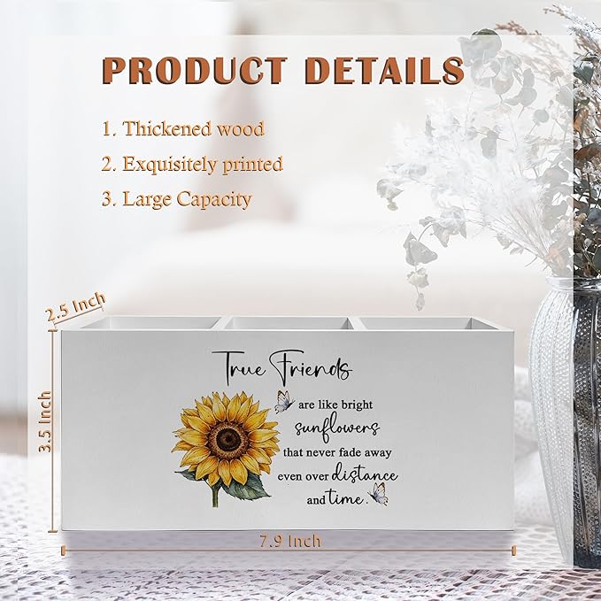 Exqcom Friend Gifts Pen Pencil Holder, Long Distance Friendship Gifts, True - Image 6