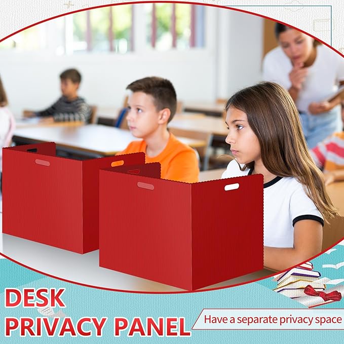 24Pack Desk Dividers for Students 14 × 17.5 × 14 Inch Plastic Durable and - Image 6