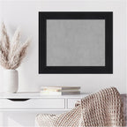 Amanti Art Black Framed Magnetic Board 21x25 Small Vision Board - Image 6