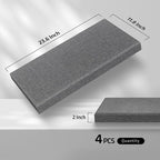 UMIACOUSTICS 4 PCS Acoustic Panels, 2“ Thick 23.6" x 11.8" Fiberglass Sound - Image 2