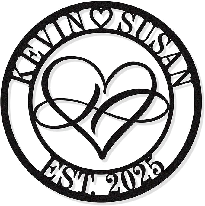 Custom Infinity Metal Sign, Personalized Infinity Name Sign, Personalized by HYTSIGN