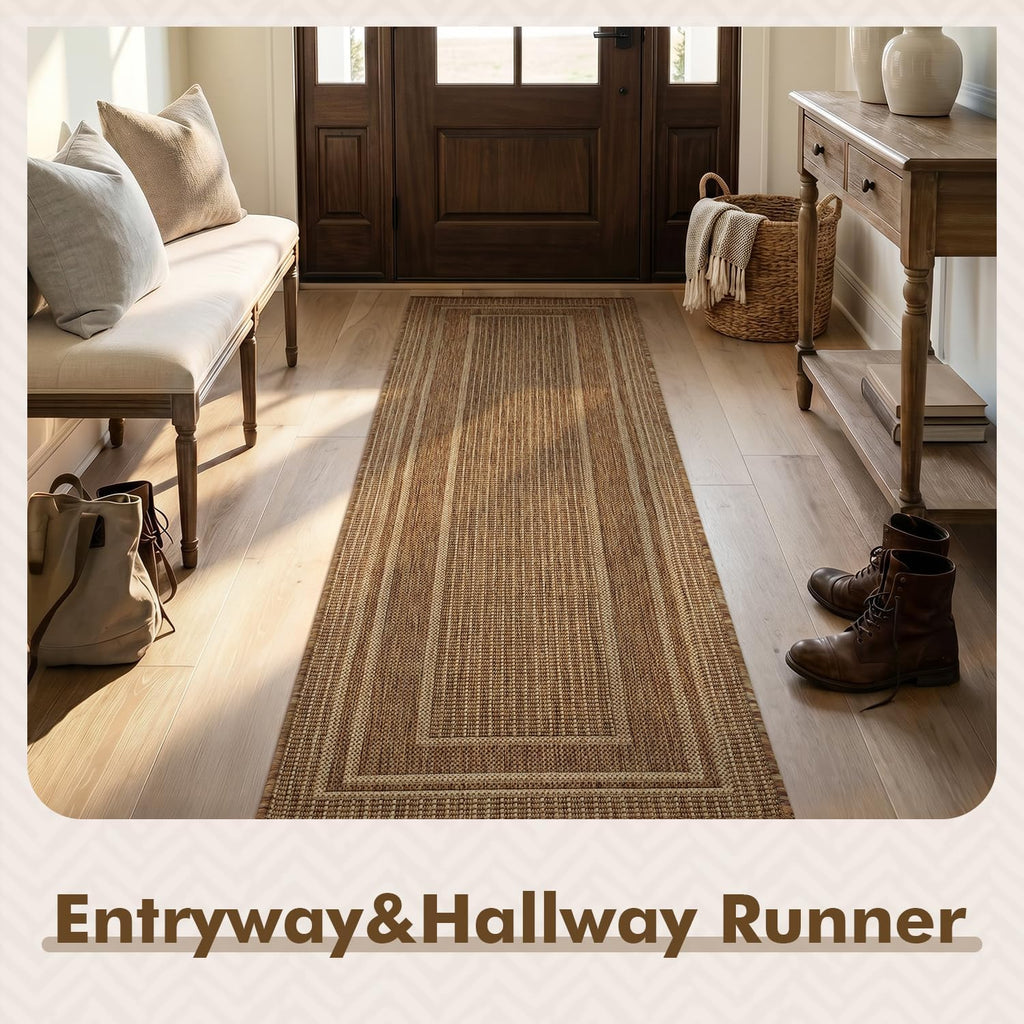 montvoo-2x6 ft indoor outdoor runner rugs for entryway, side view