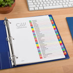 Avery 1-31 Dividers for 3 Ring Binders, 31 Tabs per Set, Customizable Table of Contents, Multicolor Arched Tabs, Great for Organizing Reports, Projects, and More (11846) (Pack of 12)