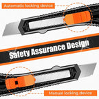 DIYSELF Box Cutter, 24 Pack Box Cutters Retractable Razor Blades Utility Knife - Image 5