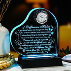YWHL Difference Maker Gift with LED Base Thank You Gifts for Women Men Employee Mentor Teacher Boss Coworkers Retirement Appreciation Gifts Motivational Difference Maker Clock Plaque Sign Office Decor