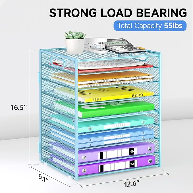 Cawukege 9 Tier Paper Organizer - Image 6