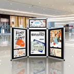 Nisorpa 3+1 Panel Folding Trade Show Presentation Board 70.8“ x 35.4” Trifold - Image 3