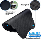 Gimars Upgrade Round Mouse Pad with Wrist Rest, Enlarge Smooth Superfine Fibre Memory Foam Ergonomic Comfortable Gaming Mousepad with Nonslip Base for Pain Relief, Laptop Computer Office, 10.8 x 9.7''