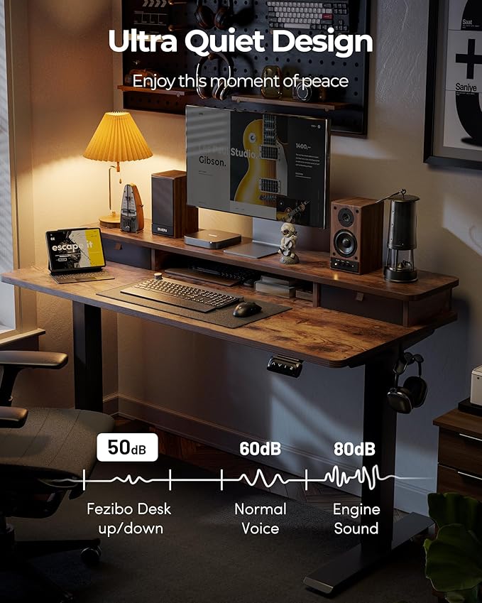 FEZIBO 40 x 24 Inch Height Adjustable Electric Standing Desk - Image 6