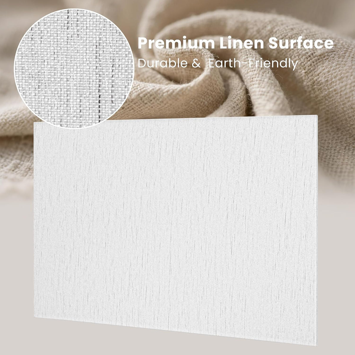 Lightomorrow Bulletin Board 36 x 24 inches, 3' x 2' Linen Board for W...