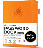 Clever Fox Password Book with alphabetical tabs. Internet Address Organizer by CleverFox