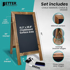 Better Office Products Magnetic A-Frame Chalkboard Sign, Extra Large 20" x 40" - Image 3