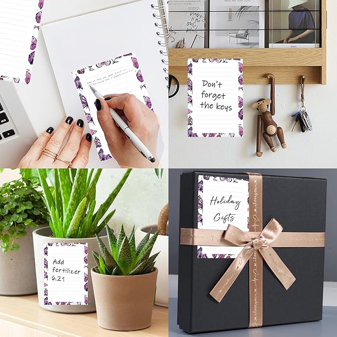 SXboxing Sticky Notes 4X6 Inches, 2 Pack Large Cute Self-Stick Pads, Bright - Image 2
