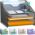Samstar Desk File Organizer, Mesh Letter File Folder Holder by Samstar