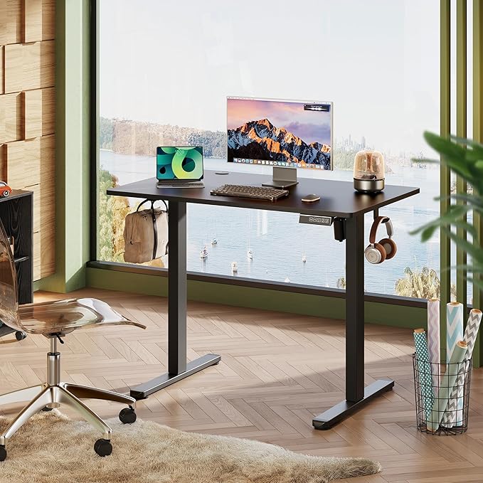 DEVAISE 48 x 24 Inches Standing Desk, Whole-Piece Desktop Electric Standing Desk - Image 2