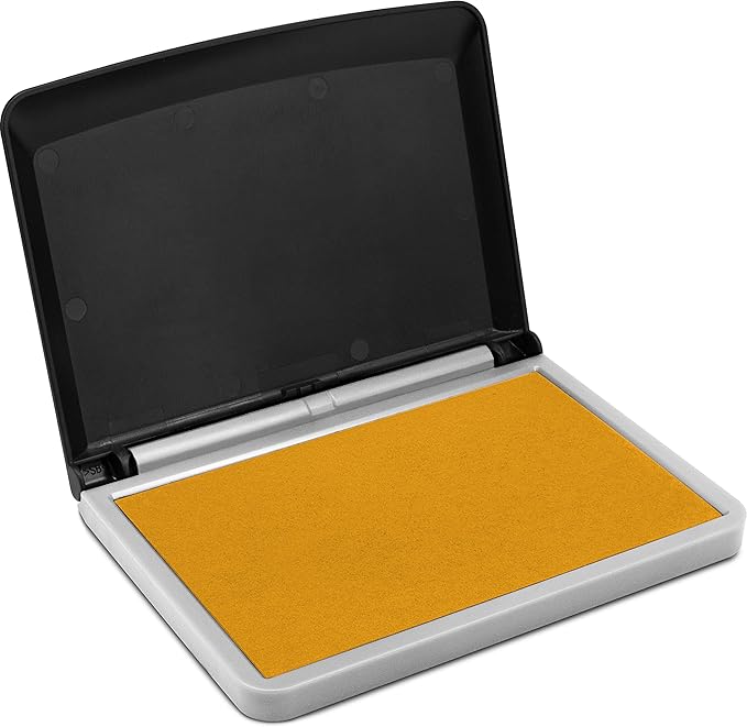 MaxMark Large Premium Dark Yellow Ink Stamp Pad - Image 6