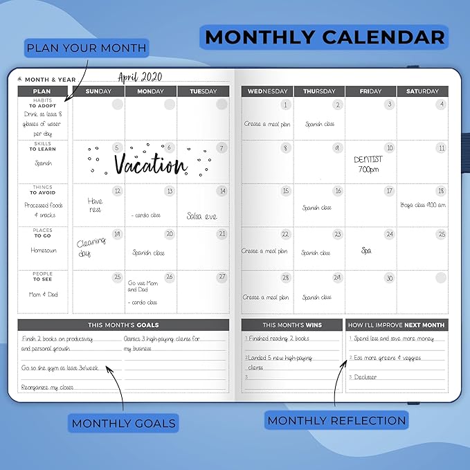 Clever Fox Planner – Undated Weekly & Monthly Planner - Image 4