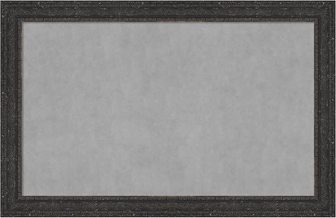 Amanti Art Black Framed Magnetic Board 29x45 Large Vision Board by AmantiArt