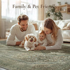 GENIMO Runner Rug 2x5 Non Slip Machine Washable Hallway Runner Rug, Low Pile - Image 5