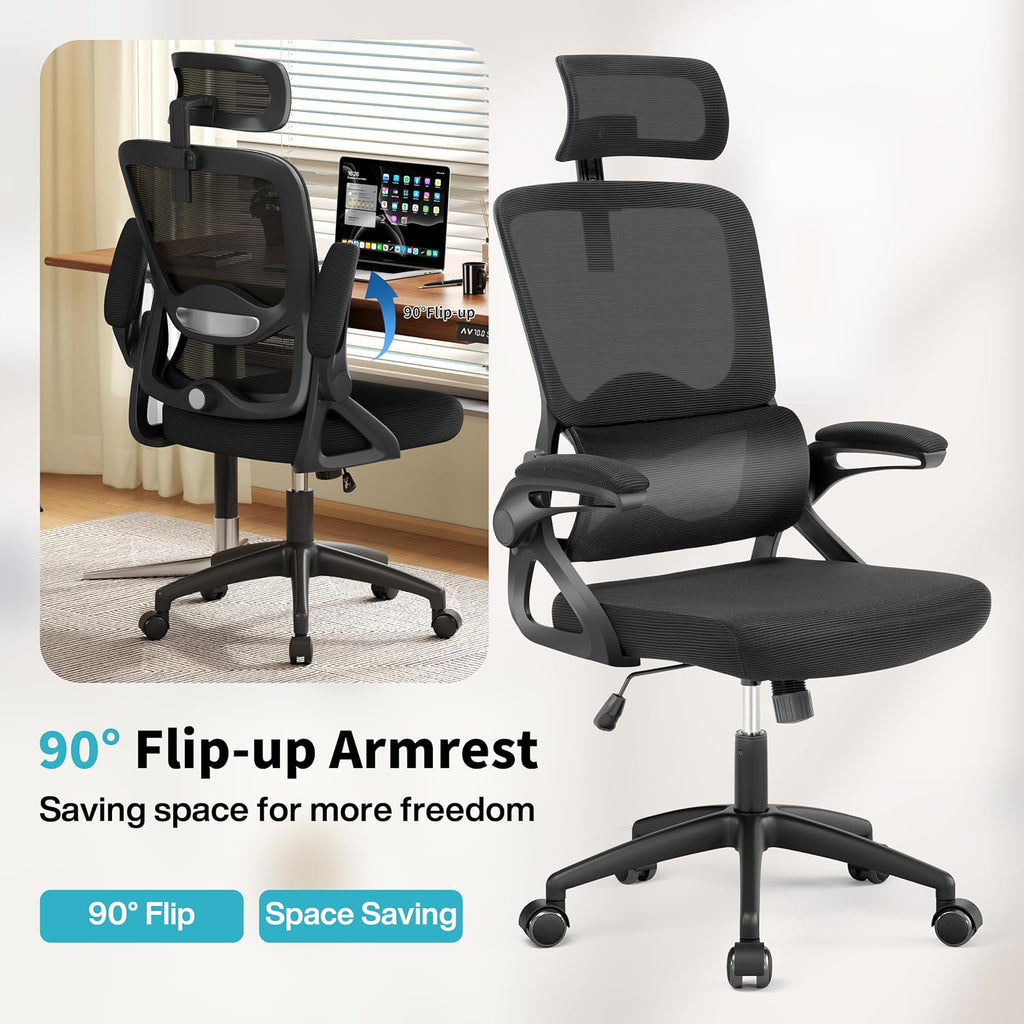 ergonomic office chair,mesh office chair with lumbar support,high showing dimensions