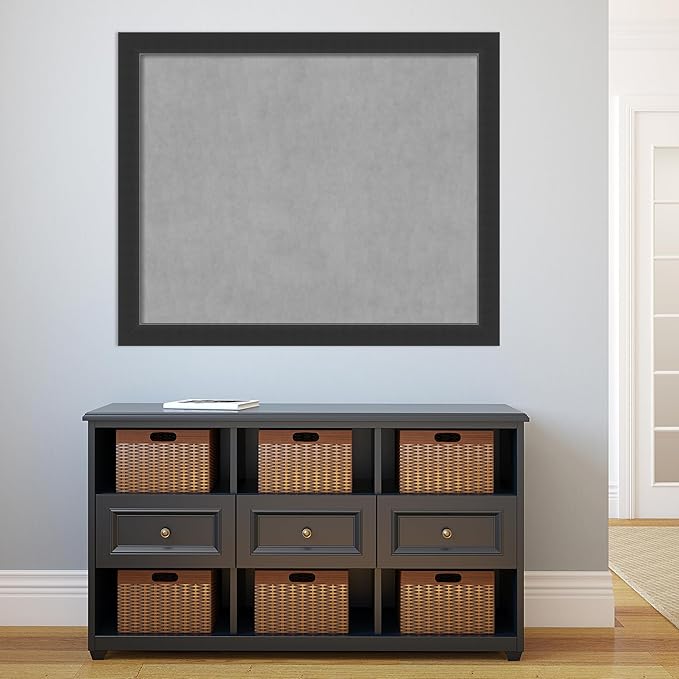 Amanti Art Black Framed Magnetic Board 37x45 X-Large Vision Board - Image 5