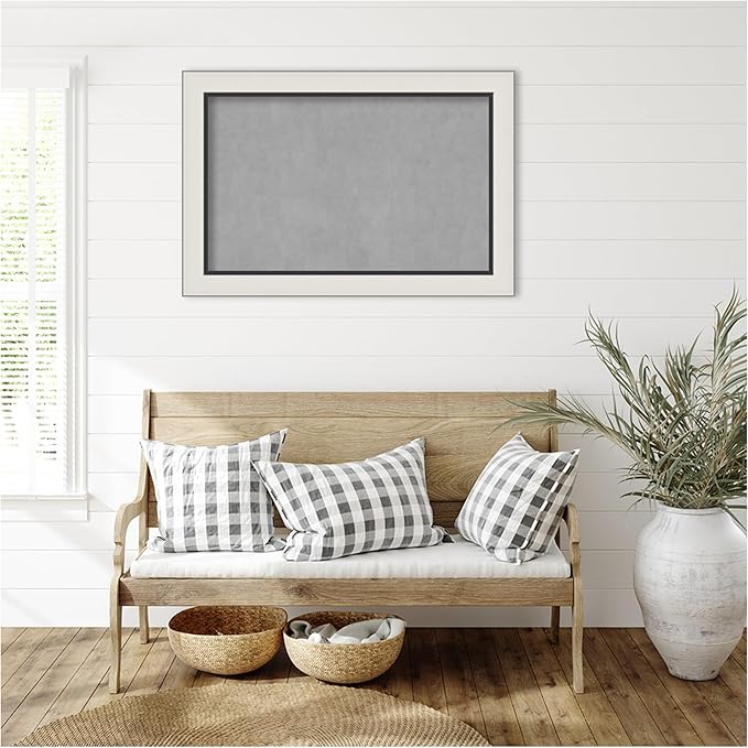 Amanti Art Silver Framed Magnetic Board 26x38 Large Vision Board - Image 6