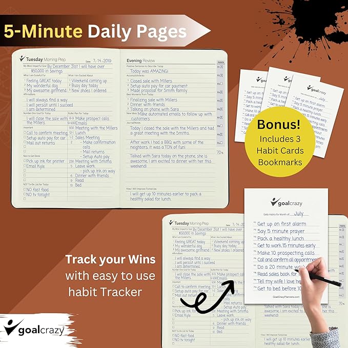 Undated Daily Planner to Achieve Your Goals 2025-2026 - Image 6