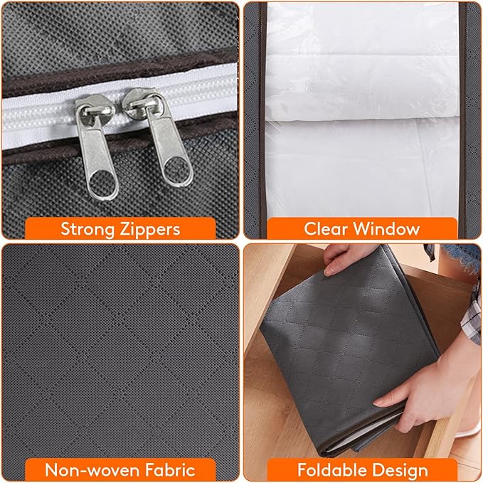 Lifewit 6 Packs 100L Clothes Storage Bag, Storage Bins - Image 4