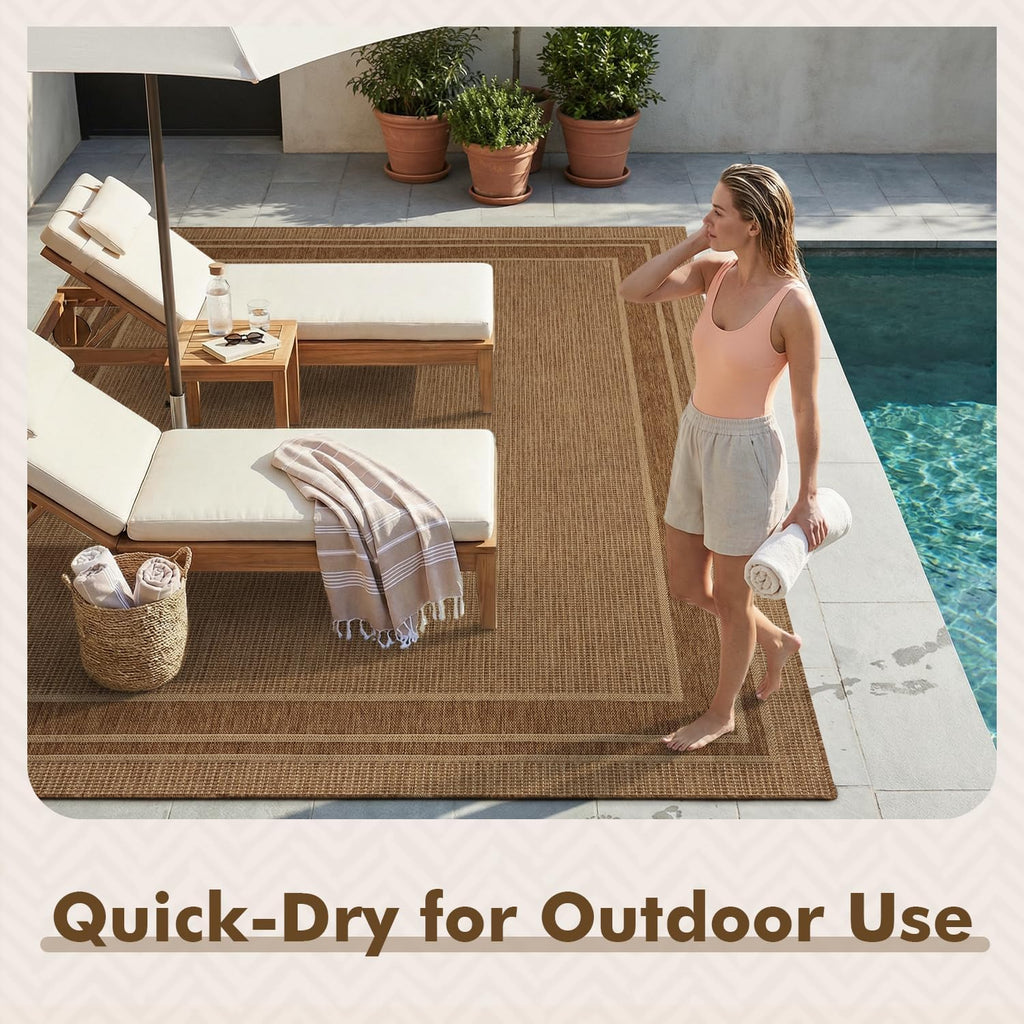 montvoo-2x6 ft indoor outdoor runner rugs for entryway, front angle view