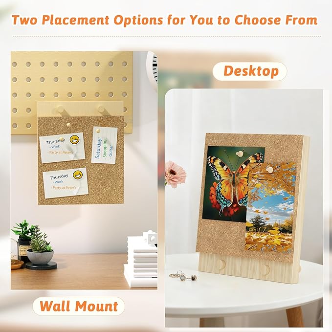 Trycooling Bulletin Board/Cork Board on The Desktop-Small Mini Hanging Tack - Image 6