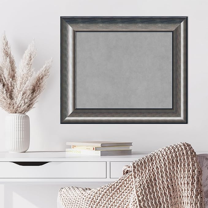 Amanti Art Silver Framed Magnetic Board 22x26 Small Vision Board - Image 4