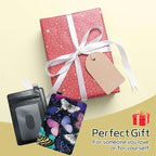 BWEGRHE Small Travel Wallets, Color Butterfly Slim Minimalist Front Pocket - Image 7