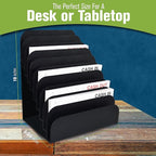 BankSupplies STEELMASTER Steel Cashier Pad Rack, 10-Slot Desktop File & Paper - Image 5