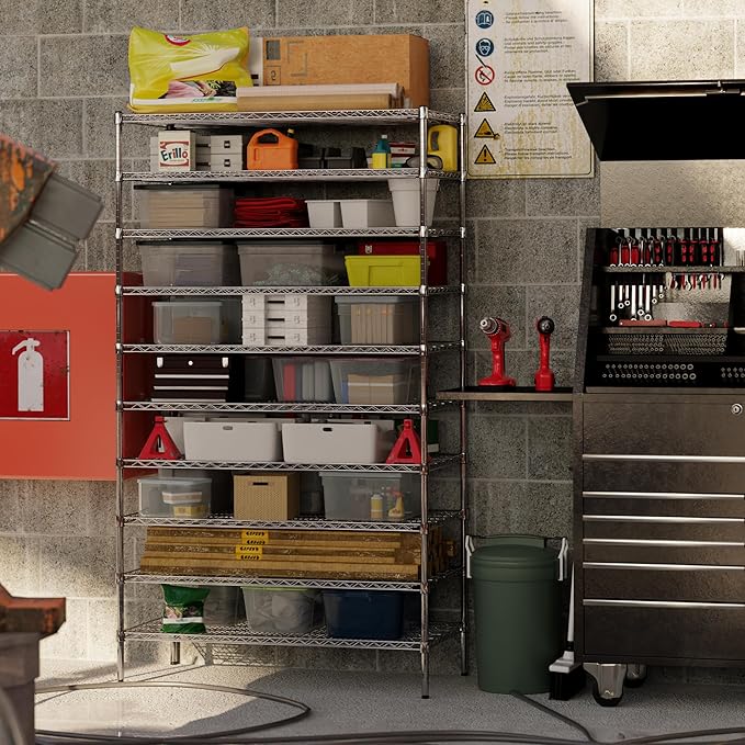 Regal Altair 24" Deep x 48" Wide x 86" Height Wire Shelving Kit | 10-Tier | NSF - Image 5