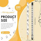 TaoBary 200 Pieces Music Pencils Bulk Music Classroom Supplies Piano Note - Image 2