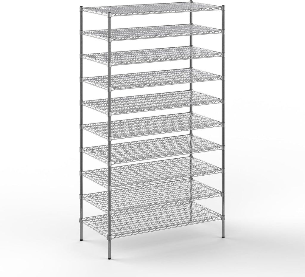 Regal Altair 24" Deep x 48" Wide x 86" Height Wire Shelving Kit | 10-Tier | NSF