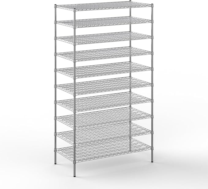 Regal Altair 24" Deep x 48" Wide x 86" Height Wire Shelving Kit | 10-Tier | NSF by Regal+Altair