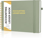HAUTOCO Hardcover Accounting Ledger Book by HAUTOCO