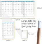 CLEVER CLEAN Large Dry Erase Wall Calendar - Image 2