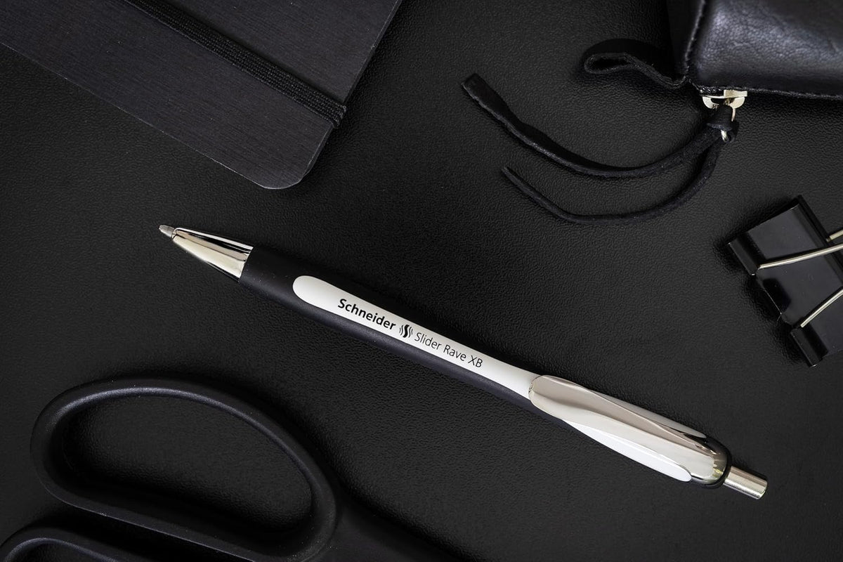 Schneider Limited Edition Slider Rave Black, XB (Extra Broad) Ballpoint Pen, ...