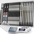 Nicpro 37PCS Art Mechanical Pencil Set, Metal Drafting Pencils 0.5 mm, 0.7 mm by Nicpro