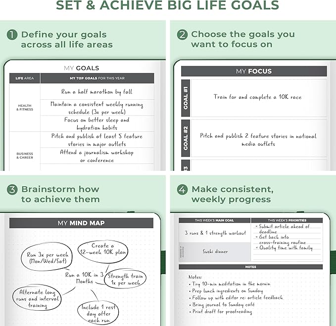 Clever Fox Planner Large – Undated Weekly & Monthly Planner - Image 8