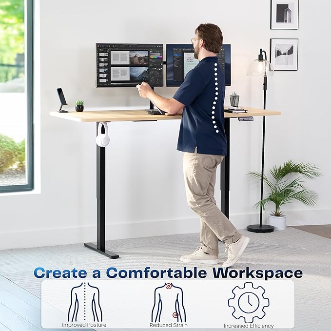 VIVO Electric 71 x 30 in Standing Desk, Memory Height Adjustment, 1B Series - Image 4