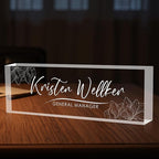 Custom Office Name Plate for Desk, Desk Name Plate Personalized, Personalized by Unknown