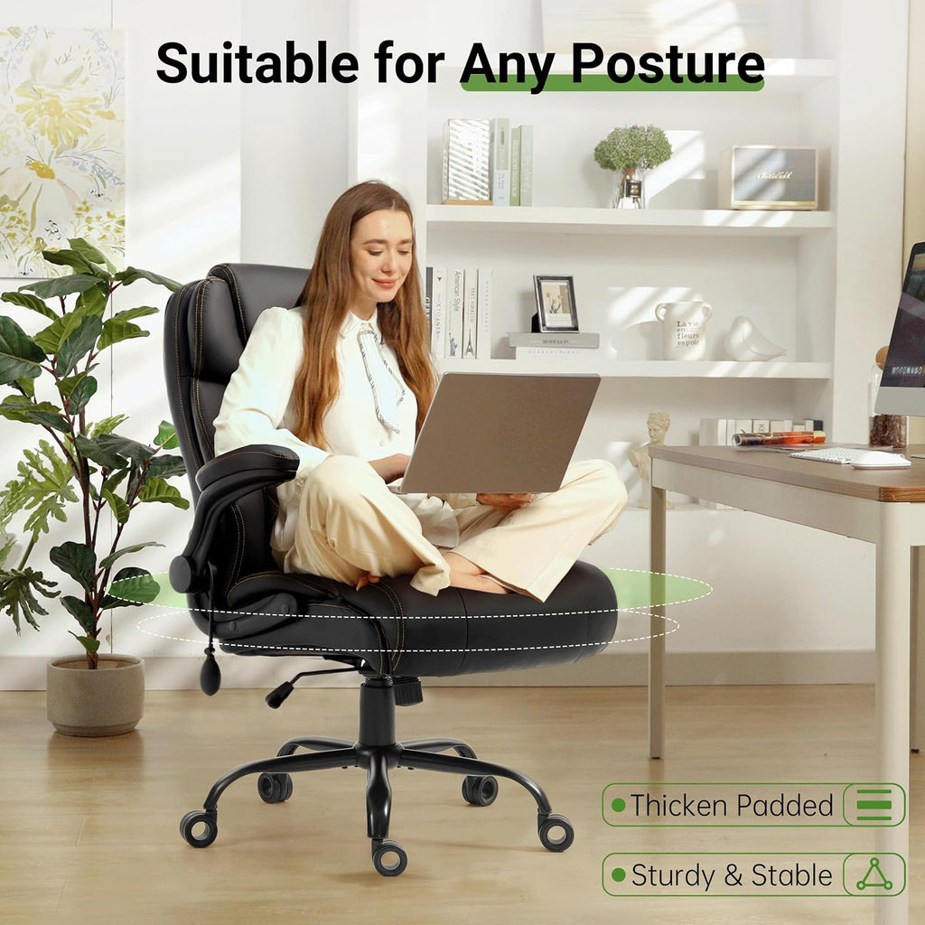 office chair, big and tall executive chair with showing dimensions