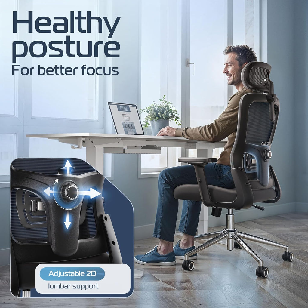 ergonomic office chair comfy [#1 in tests], close-up detail