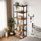 Casaottima Book Shelf, 6 Tier Tall Bookshelf, Modern Wood Bookcase Shelves - Image 7