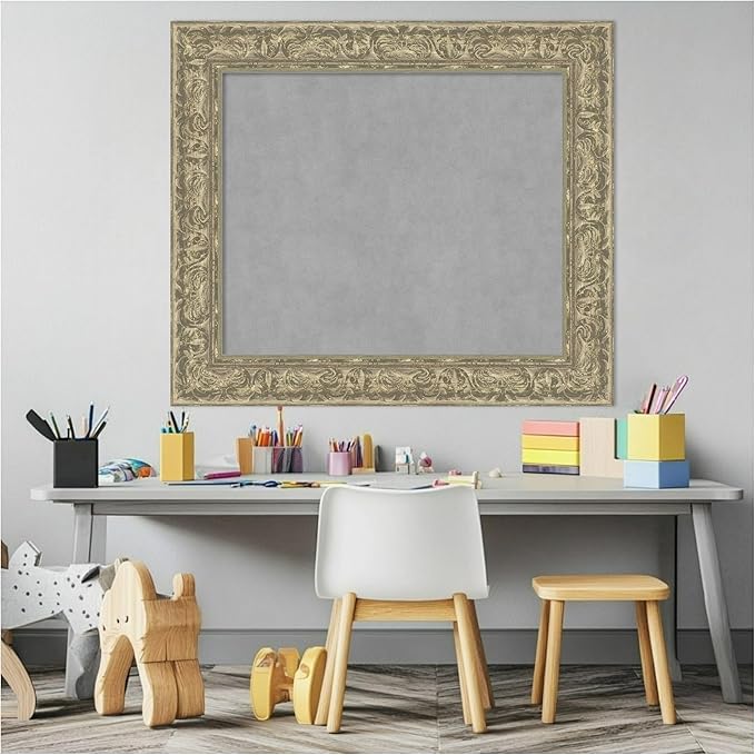 Amanti Art Silver Framed Magnetic Board 27x31 Medium Vision Board - Image 5