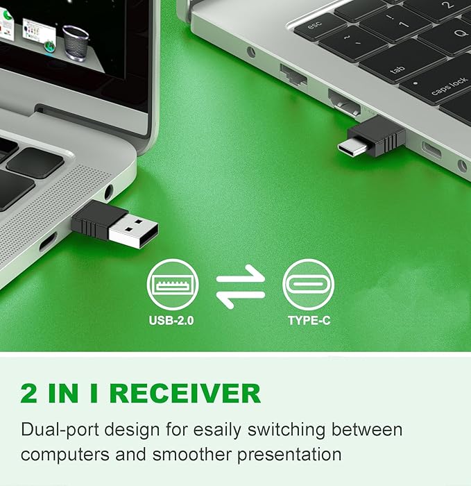 Green Wireless Presenter Remote Presentation Clicker - Image 2