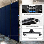 Upgrade Version Room Partition and Divider, Freestanding Rolling Dividers - Image 3